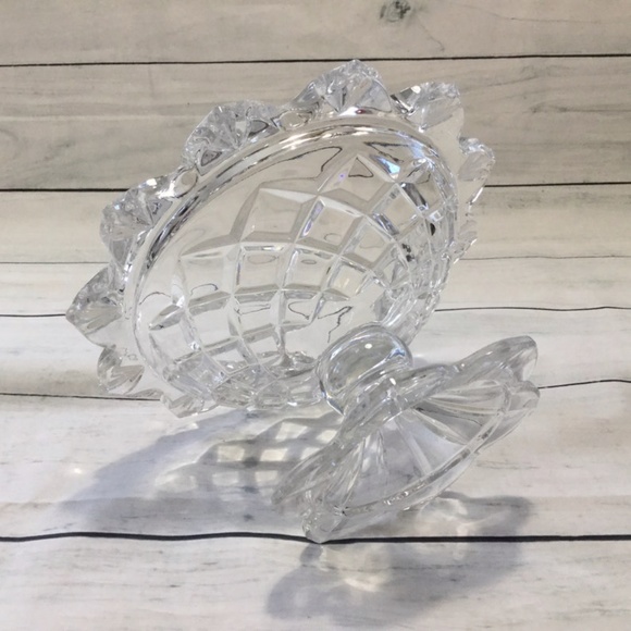 Cut Crystal Candy dish 24% Lead Polonia Made in Poland - Picture 3 of 9
